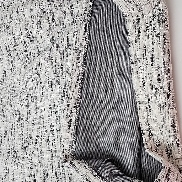 Calvin Klein Tweed Sheath Dress White Gray Black Size 8 - Picture 6 of 16